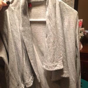 Merona gray sweatshirt cardigan
